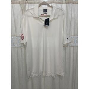 NWT VTG Nike Golf Dri-Fit  White Polo Shirt Mens XL DEX-O-TEX
